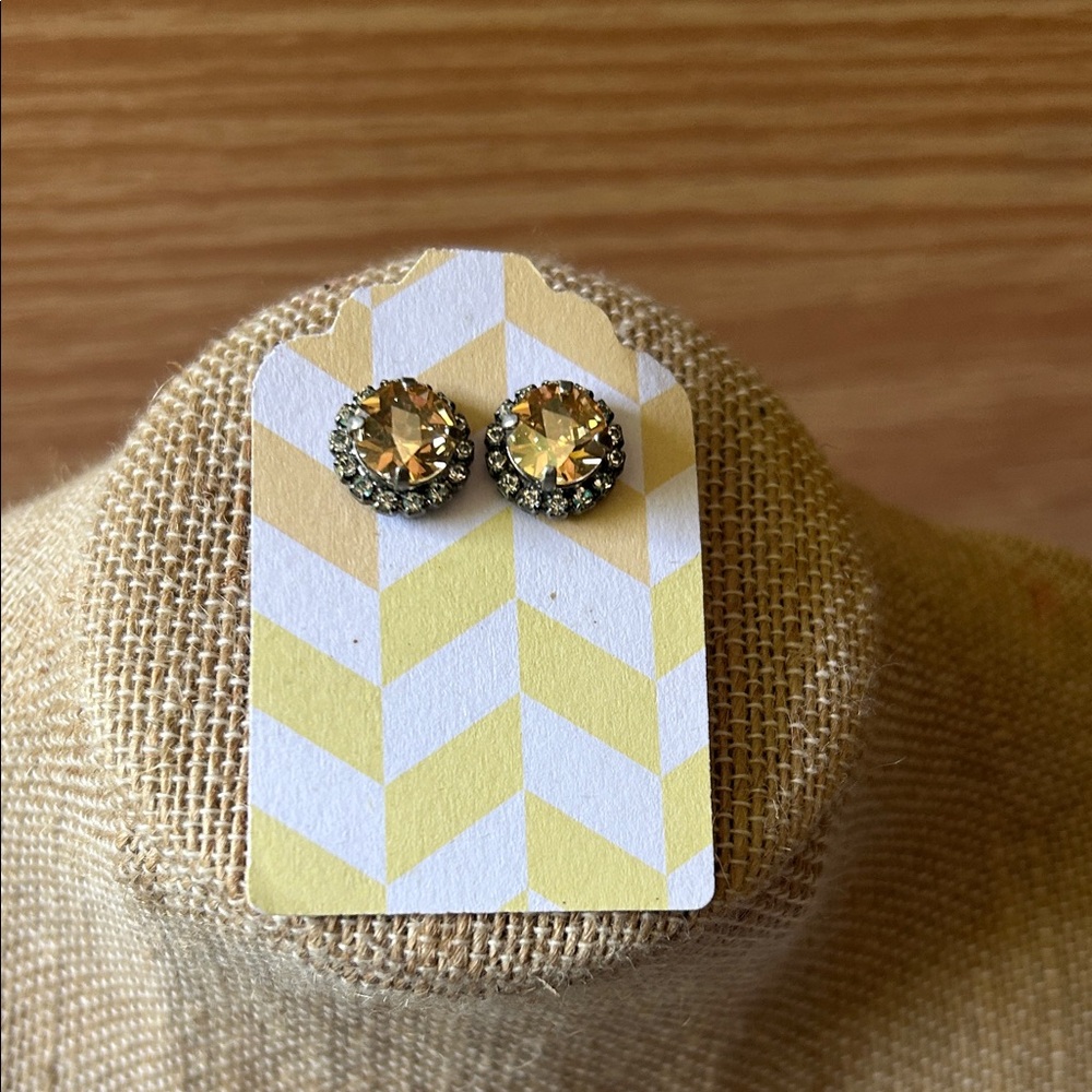 Gold and Silver Stud Earrings